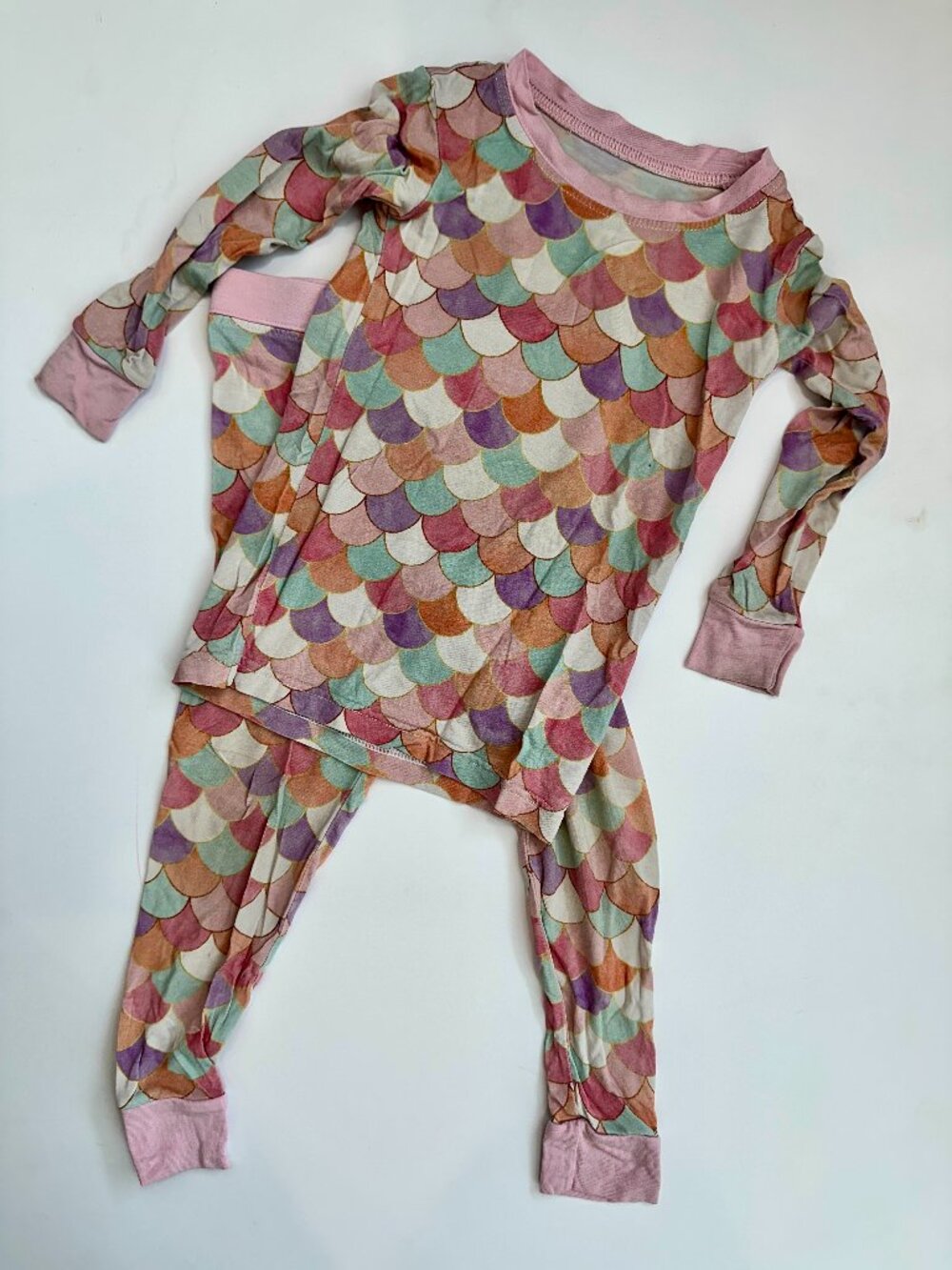 Little Sleepies Mermaid Scales Pajama Set - Picture 4 of 5
